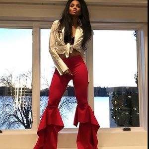 Famous red pants like Ciara’s